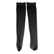 Dolce & Gabbana Black Viscose Stretch Over Calf Stockings Socks