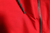 Dolce & Gabbana Red White Nylon Full Zip Windbreaker Jacket