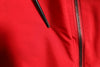 Dolce & Gabbana Red White Nylon Full Zip Windbreaker Jacket