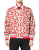 Dolce & Gabbana White Cherry Print Full Zip Bomber Jacket