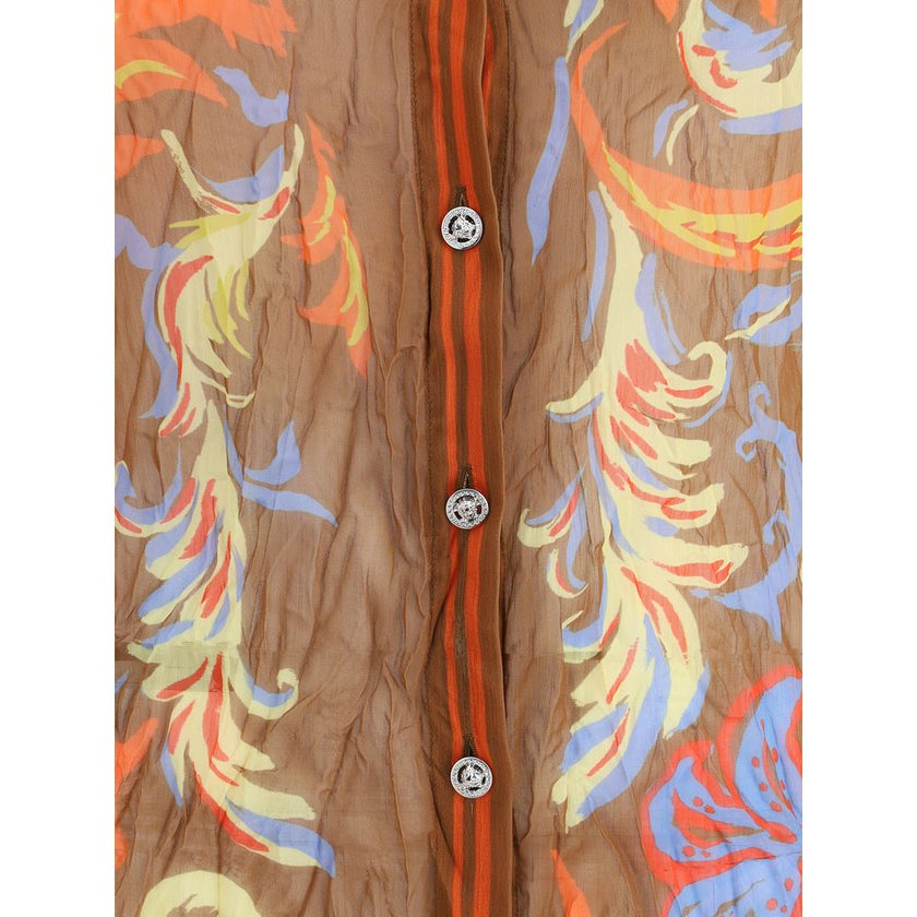 Versace Barocco silk crepe Shirt
