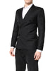 Dolce & Gabbana Black MARTINI Double Breasted Coat Blazer
