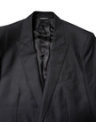 Dolce & Gabbana Blue MARTINI Wool Formal 3 Piece Suit