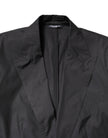 Dolce & Gabbana Black Cotton TAORMINA Formal 2 Piece Suit