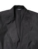 Dolce & Gabbana Black Cotton TAORMINA Formal 2 Piece Suit