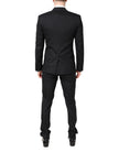 Dolce & Gabbana Black Wool Single Breasted 3 Piece Suit
