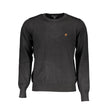 U.S. Grand Polo Black Nylon Men Sweater
