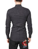 Dolce & Gabbana Black Polka Dot Long Sleeves Gold Formal Shirt