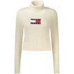 Tommy Hilfiger Beige Polyester Women Sweater Turtleneck