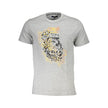 Cavalli Class Brown Cotton Men T-Shirt