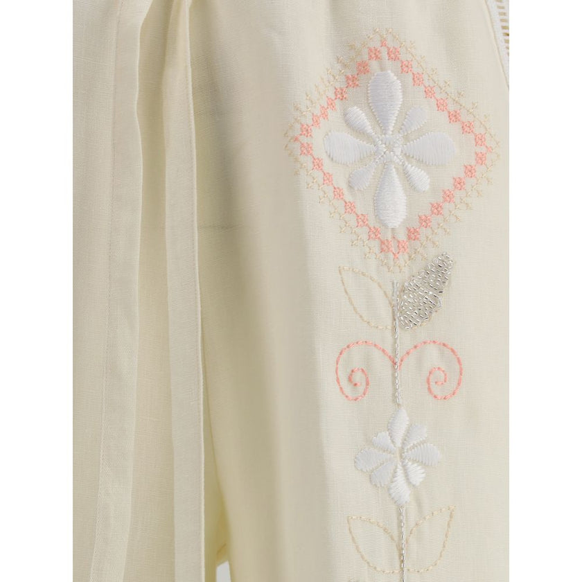 Forte_Forte Embroidered linen Pants