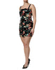 Dolce & Gabbana Black Floral Sequin Sleeveless Sheath Dress