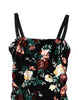 Dolce & Gabbana Black Floral Sequin Sleeveless Sheath Dress
