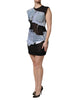 Dolce & Gabbana Black Blue Sleeveless Denim Mini Dress