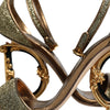 Dolce & Gabbana Gold Lurex Ankle Strap Heel Sandals Shoes