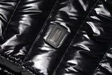Dolce & Gabbana Black Logo Plaque Full Zip Puffer Jacket