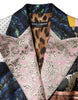 Dolce & Gabbana Multicolor Floral Patchwork Jacquard Jacket