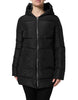 Dolce & Gabbana Black Puffer Hooded Zip Reversible Jacket