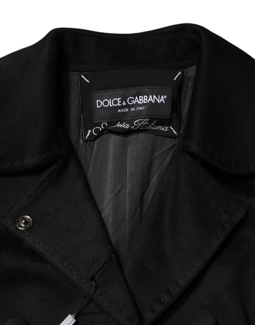 Dolce & Gabbana Black Wool Sartoria Italiano Blazer Jacket