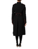 Dolce & Gabbana Black Wool Single Breasted Trench Coat Jacket