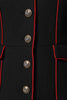 Dolce & Gabbana Black Wool Single Breasted Trench Coat Jacket
