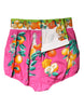 Dolce & Gabbana Pink Printed High Waist Hot Pants Shorts