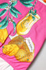 Dolce & Gabbana Pink Printed High Waist Hot Pants Shorts