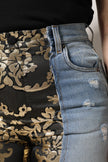 Dolce & Gabbana Multicolor Patchwork High Waist Denim Jeans