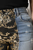 Dolce & Gabbana Multicolor Patchwork High Waist Denim Jeans