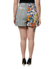 Dolce & Gabbana Multicolor Majolica Print High Waist Shorts