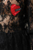Dolce & Gabbana Black Cotton Floral Lace Women Blouse Top