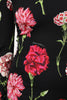 Dolce & Gabbana Black Floral Long Sleeve Women Blouse Top
