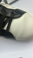 Dolce & Gabbana White Black Leather Crown Milano Sneakers Shoes