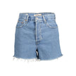Levi's Light Blue Cotton Women Short
