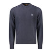 Hugo Boss Blue Cotton Men Sweater