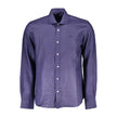 North Sails Blue Linen Men Shirt
