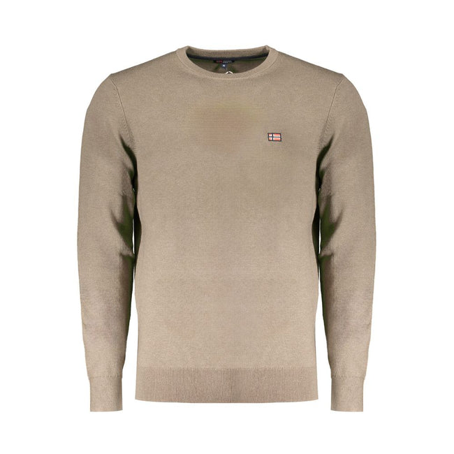Norway 1963 Brown Wool Men Sweater