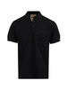 Burberry Black Cotton Collared Polo Shirt
