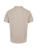 Burberry Pale Stone Cotton Collared Polo Shirt