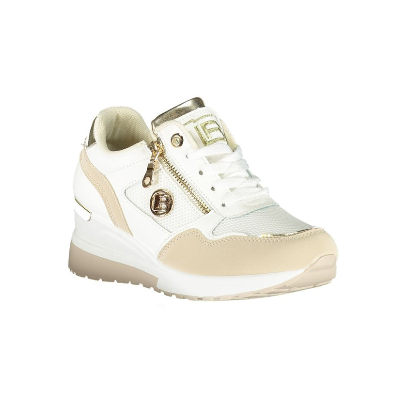 Laura Biagiotti Beige Polyester Women Sneaker