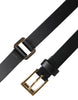 Dolce & Gabbana Black Classic Gold Metal Logo Buckle Belt