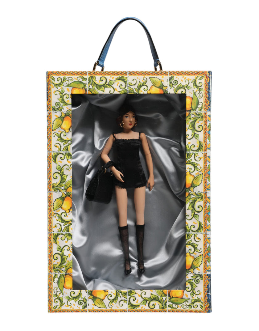 Dolce & Gabbana Black Dress Ceramic Porcelain Fashion Leather Sicily Dolls