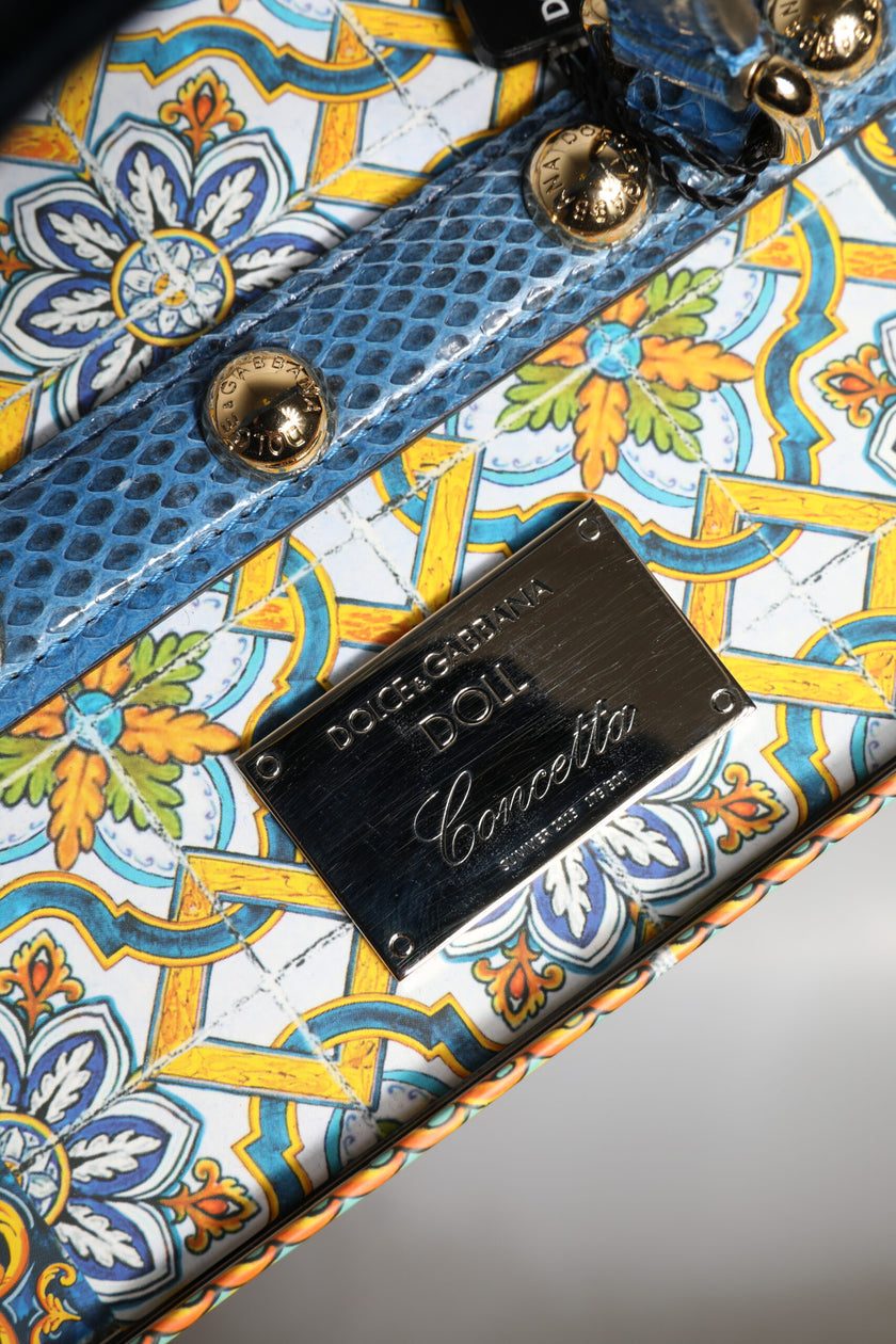 Dolce & Gabbana Black Dress Ceramic Porcelain Fashion Leather Sicily Dolls