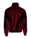 Dolce & Gabbana Red Black Cotton Logo FullZip Bomber Jacket