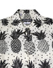 Dolce & Gabbana White Pineapple Print Long Sleeve GOLD Shirt