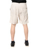 Brunello Cucinelli Off White Logo Men Bermuda Sweatshorts Shorts