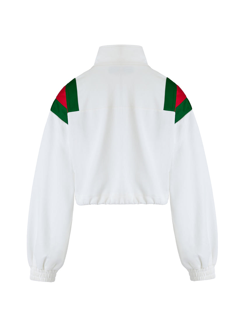 Gucci White Polyester Logo Sweatshirt
