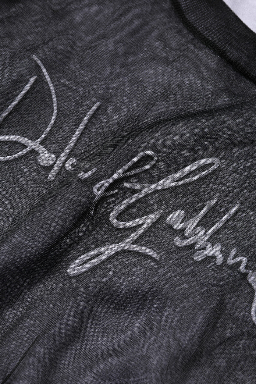 Dolce & Gabbana Black White Logo Knitted Pullover Sweater