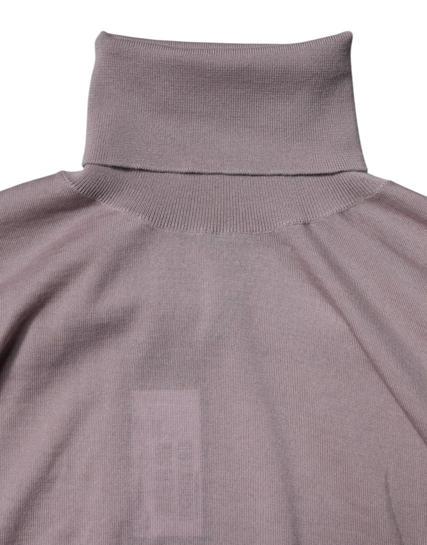 Dolce & Gabbana Brown Cashmere Knitted Men Pullover Sweater