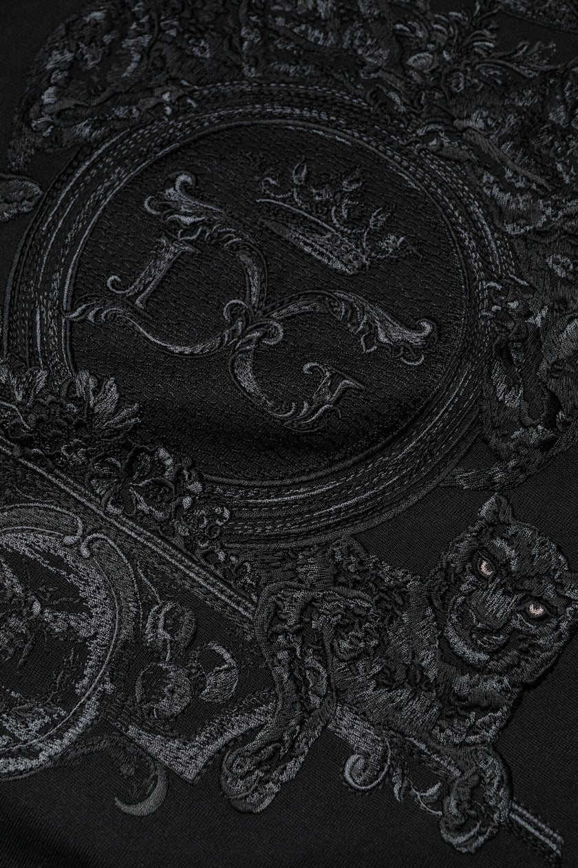 Dolce & Gabbana Black DG Crown Embroidery Pullover Sweater